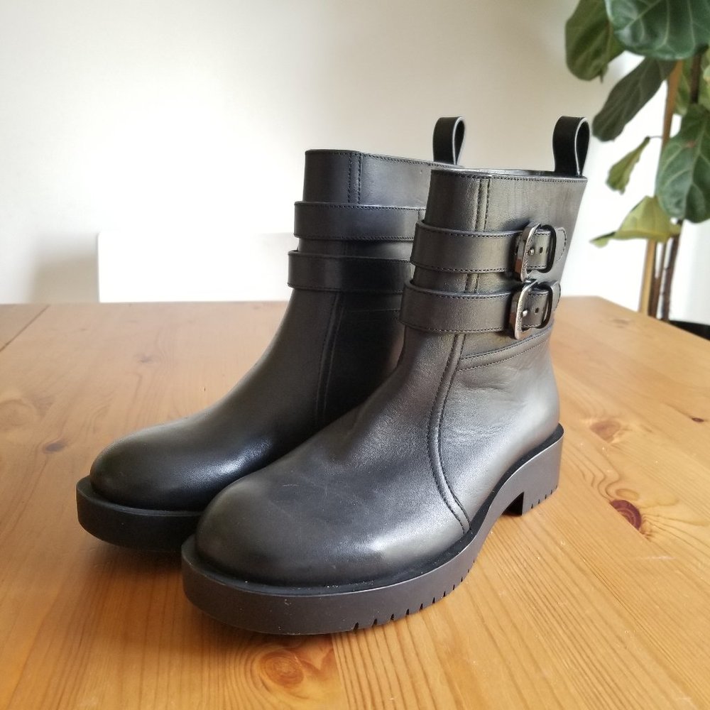 Jil Sander navy boots, size 38